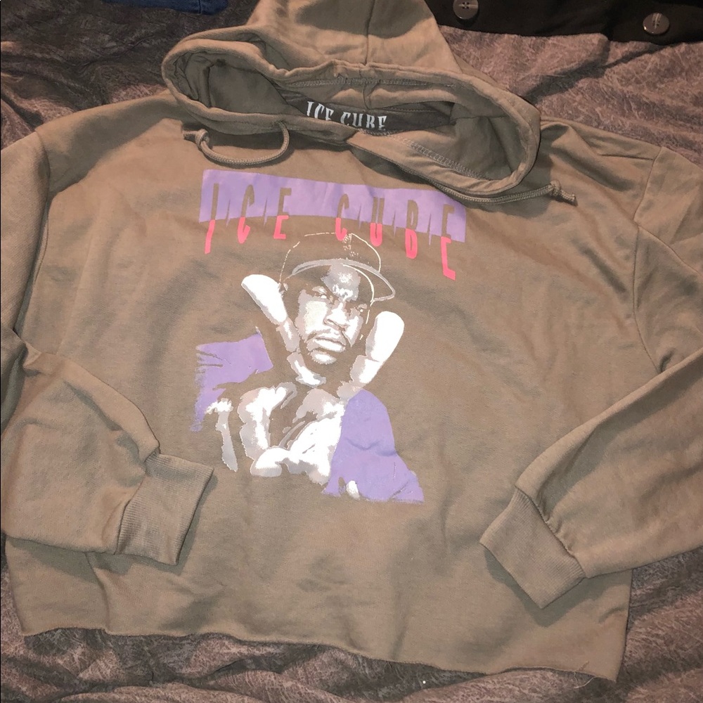Ice Cube Cropped Hoodie - Picture 2 of 3